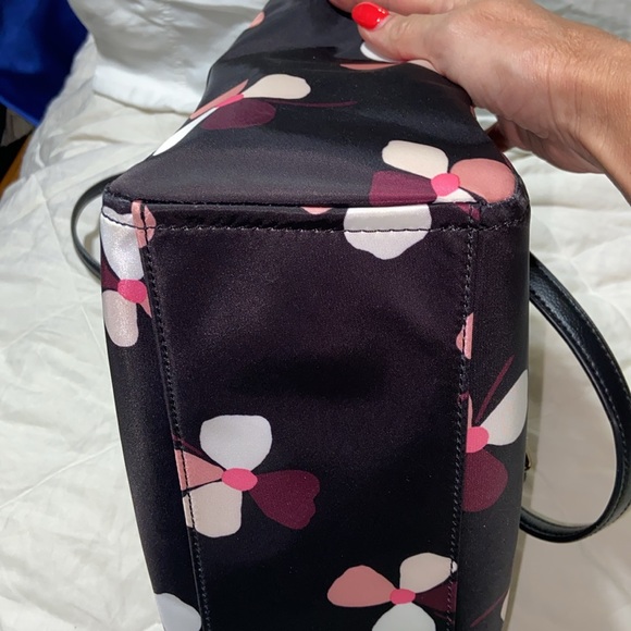 RARE like new Kate Spade Medium Satchel Handbag Dawn Dusk Buds Floral Print - Picture 10 of 16